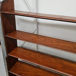 Late Victorian Mahogany 6 Tier Waterful Front Free Standing Bookcase | Antique & Vintage | Moonee Ponds Antiques | Australia Wide Delivery