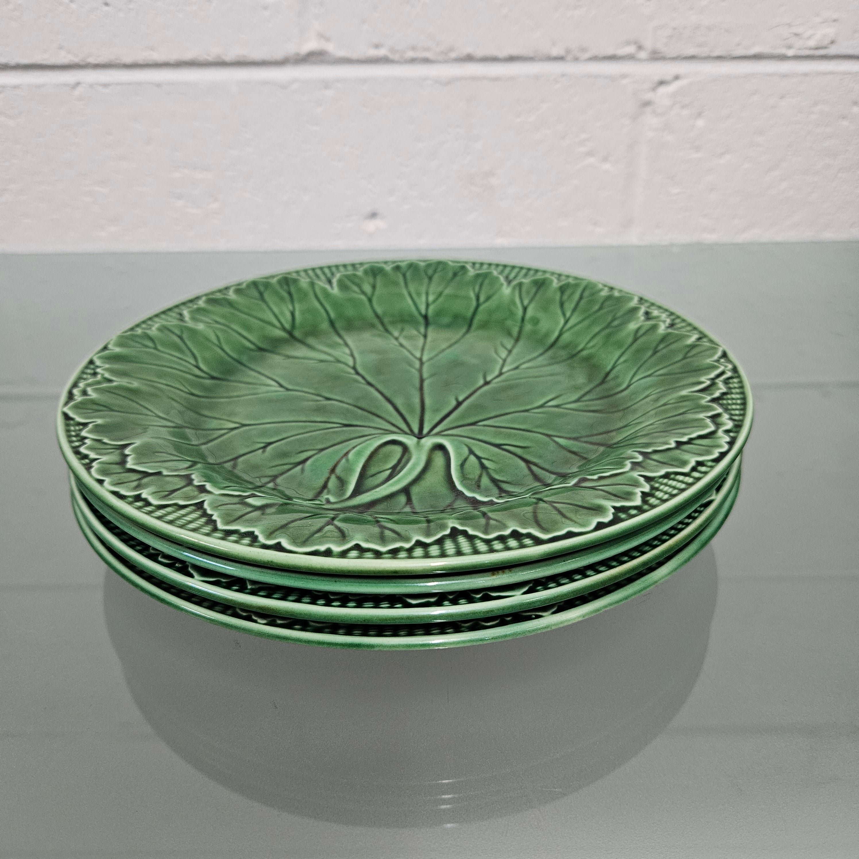 Antique Set of Four Majolica Plates | Antique & Vintage | Moonee Ponds Antiques | Australia Wide Delivery