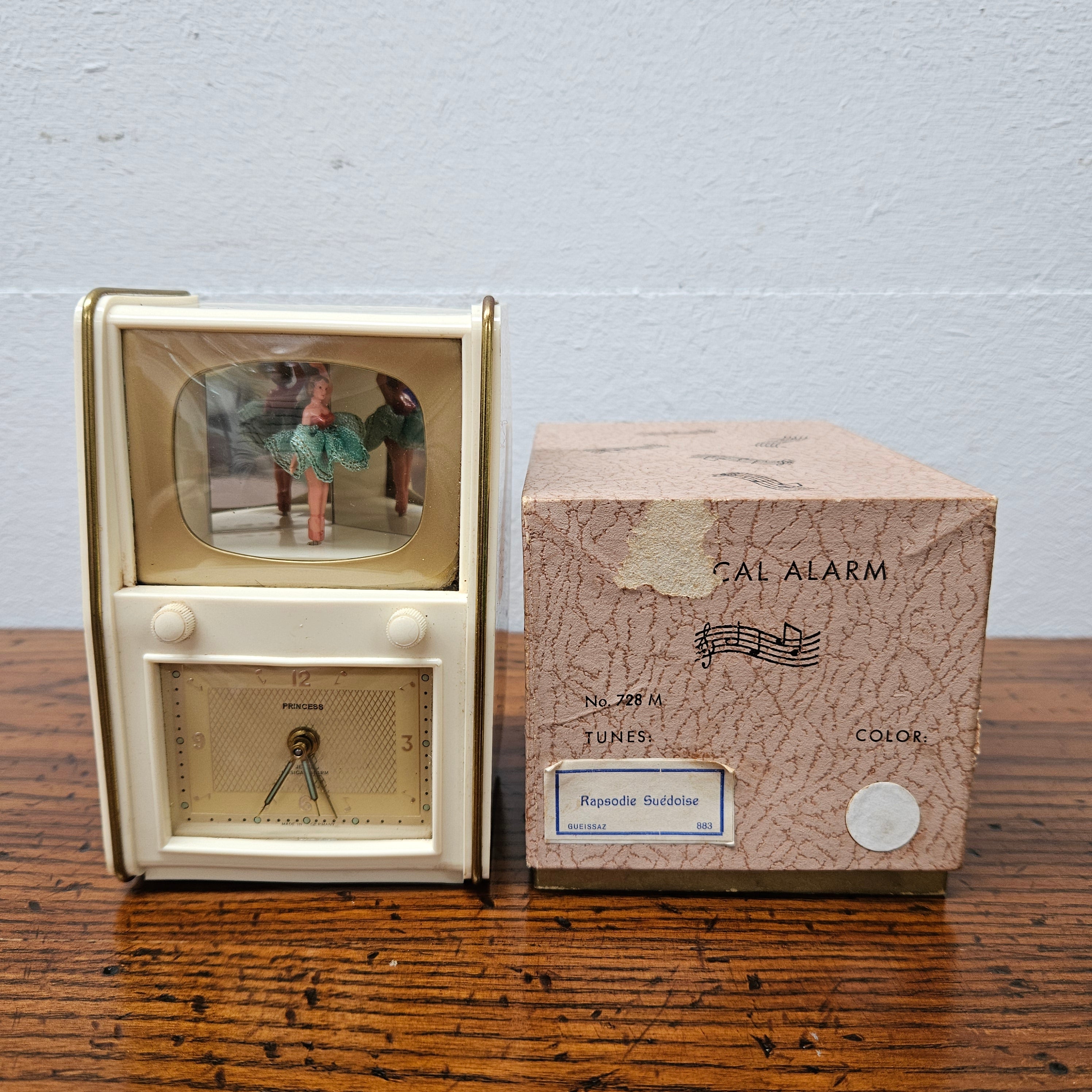 Rare Musical Dancing Ballerina Clock | Antique & Vintage | Moonee Ponds Antiques | Australia Wide Delivery