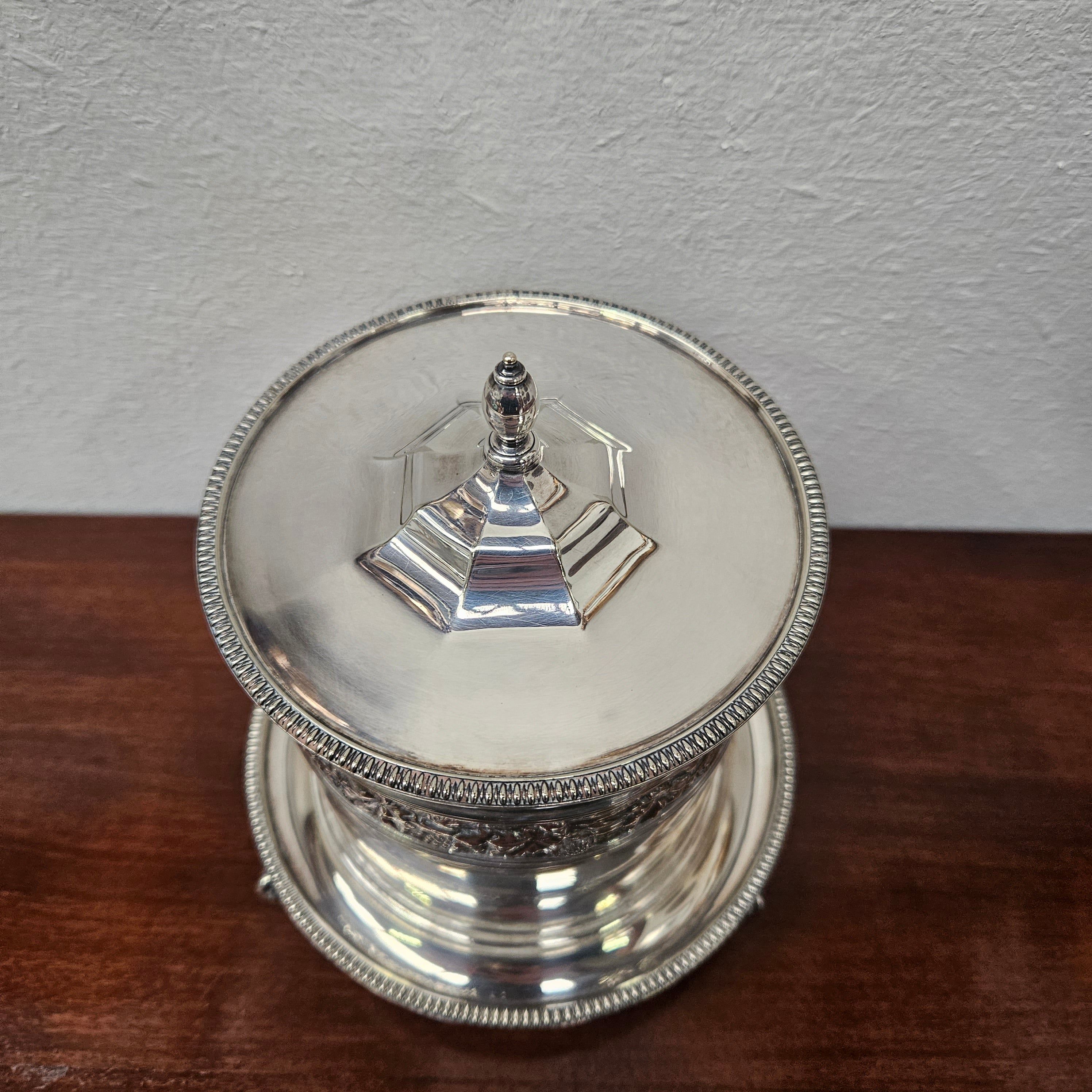 Antique Silver Plated Biscuit Barrel | Antique & Vintage | Moonee Ponds Antiques | Australia Wide