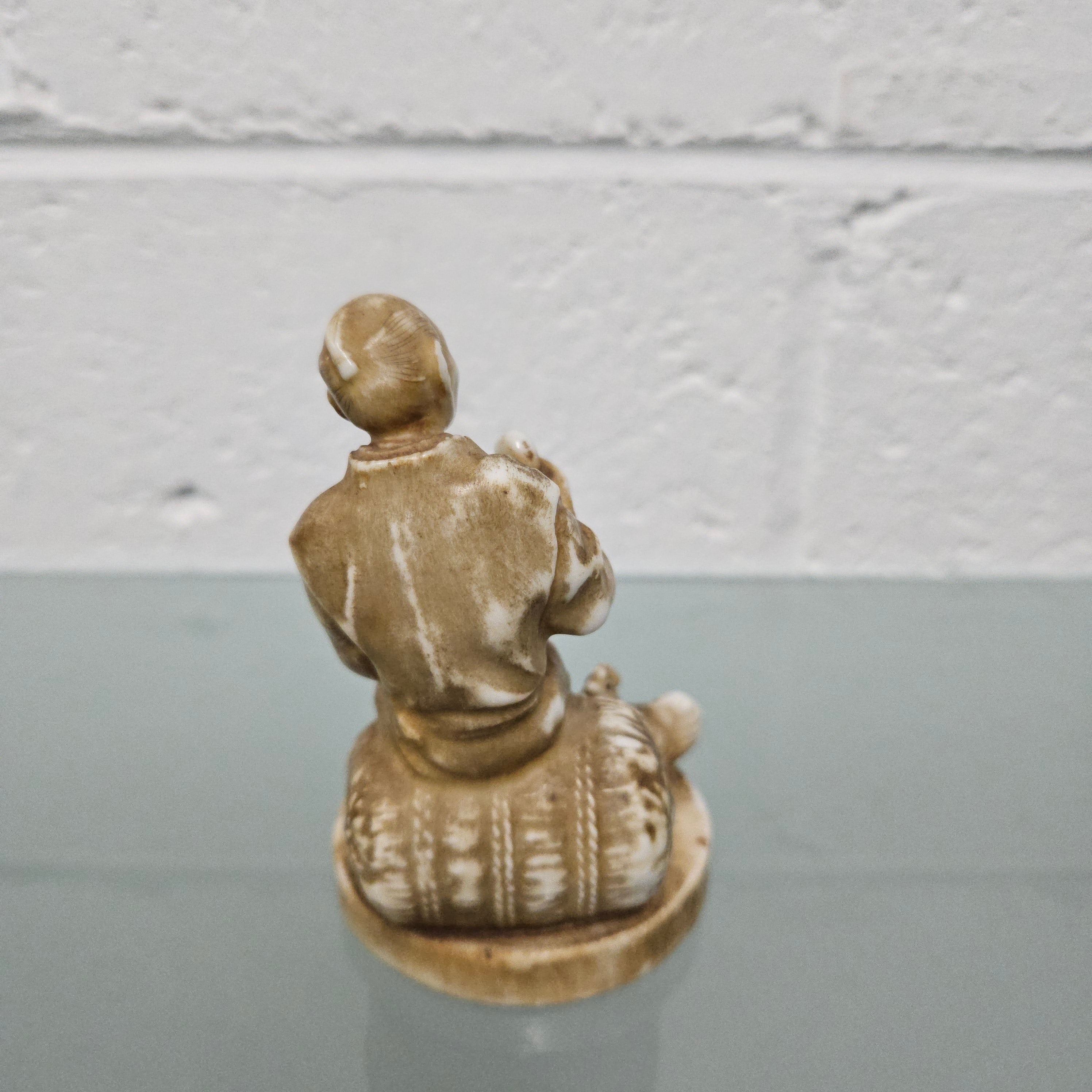 Japanese Meiji Porcelain Egg Tester Figurine C:1910 | Antique & Vintage | Moonee Ponds Antiques | Australia Wide Delivery