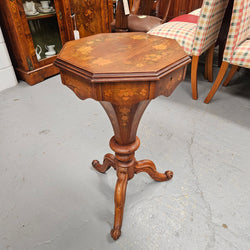 Antique Victorian Inlaid Walnut Sewing / Work Table | Antique & Vintage | Moonee Ponds Antiques | Australia Wide Delivery