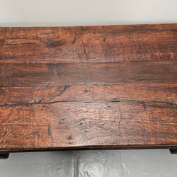 French Oak One Drawer Stretcher Base Coffee Table | Antique & Vintage | Moonee Ponds Antiques | Australia Wide Delivery