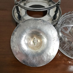 Victorian Walker & Hall Silver & Glass Insert Butter Dish | Antique & Vintage | Moonee Ponds Antiques | Australia Wide Delivery