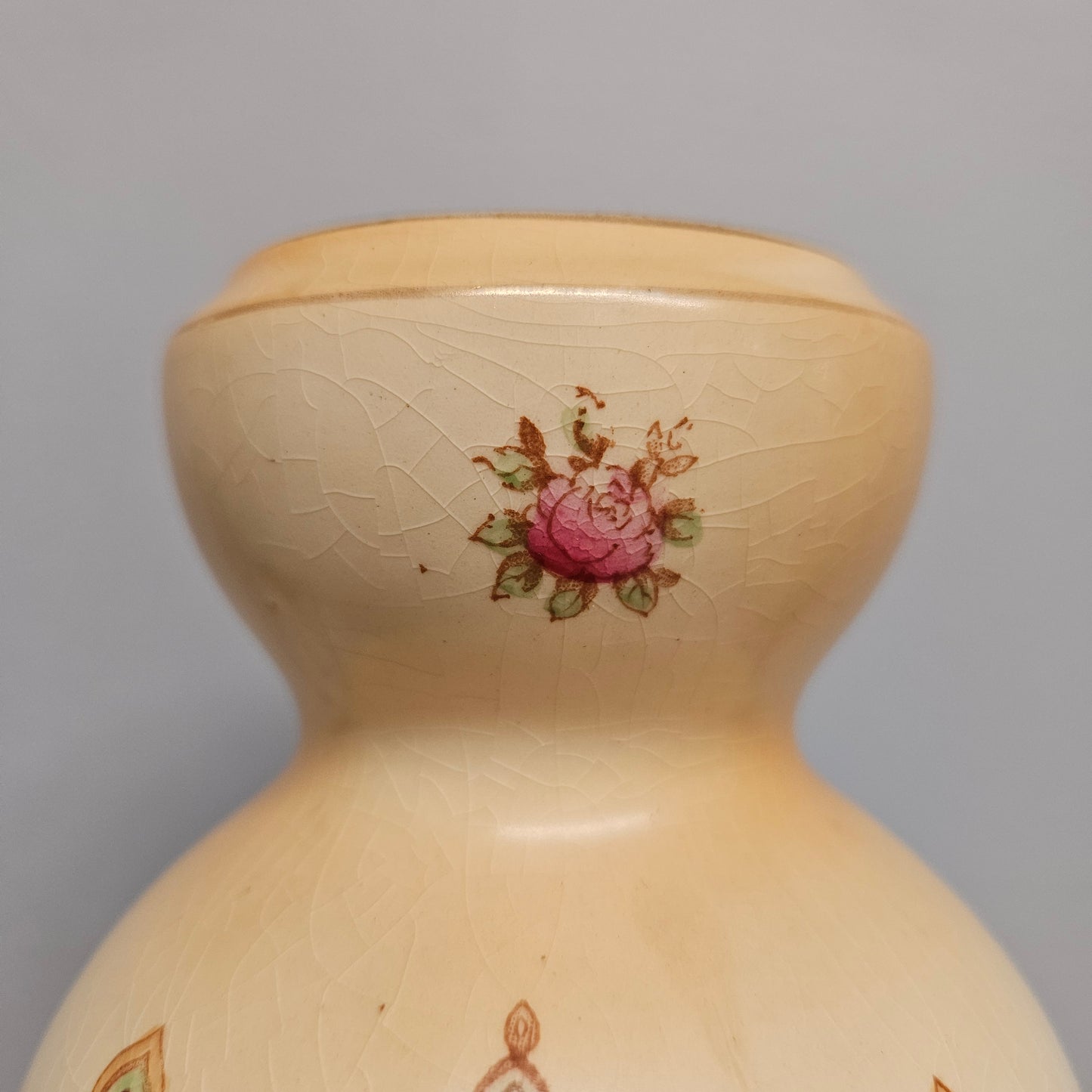Crown Devon Decorated Vase