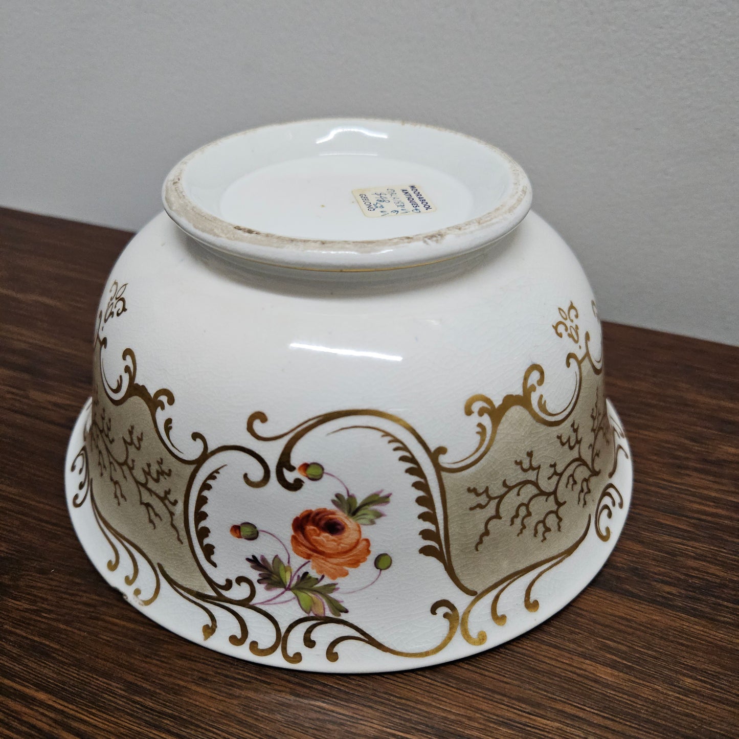 Large Hand Painted Early 19th Century Bowl A/F