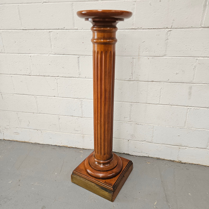 Rustic Blackwood Gun Barrel Pedestal