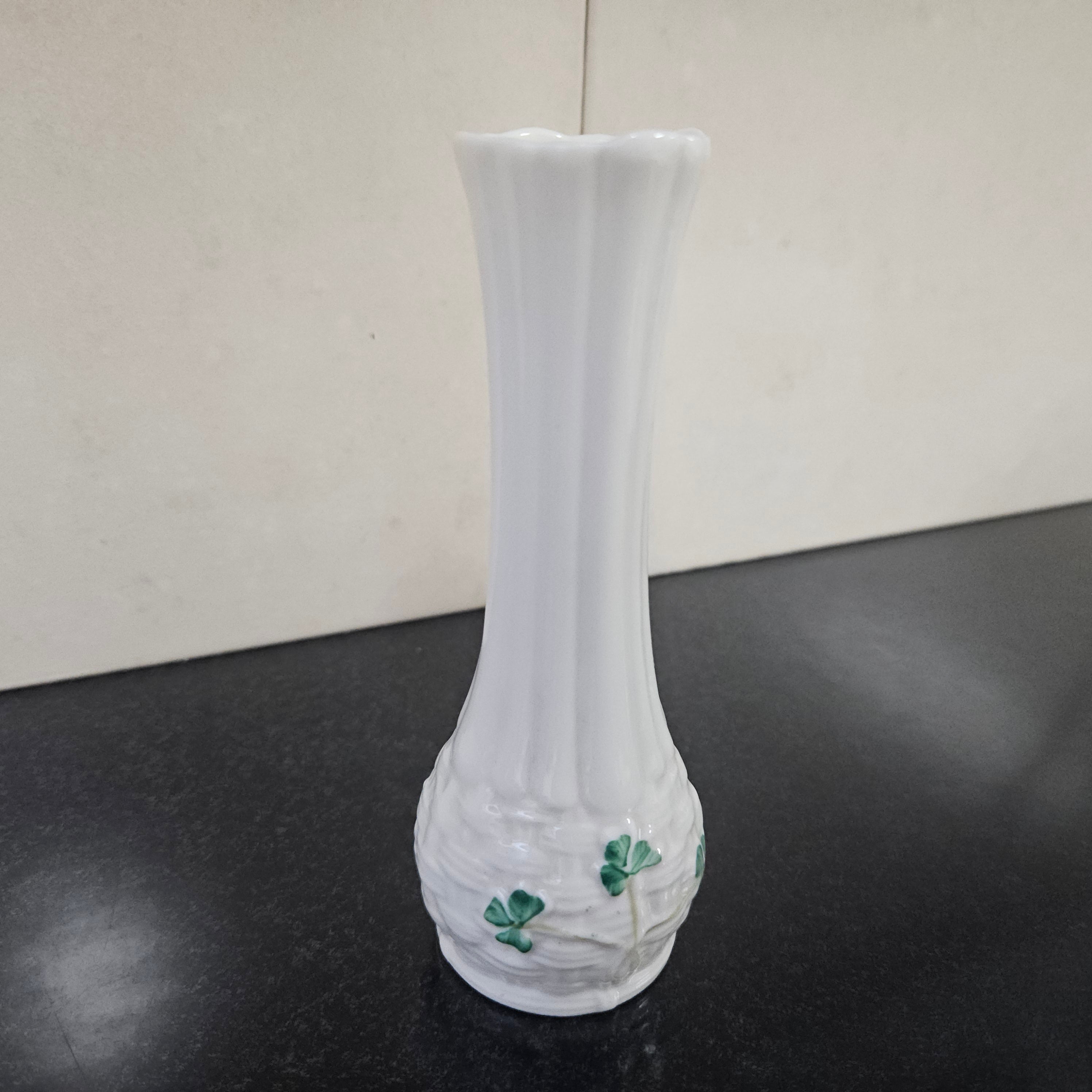 Belleek Elongated Small Vase | Antique & Vintage | Moonee Ponds Antiques | Australia Wide Delivery