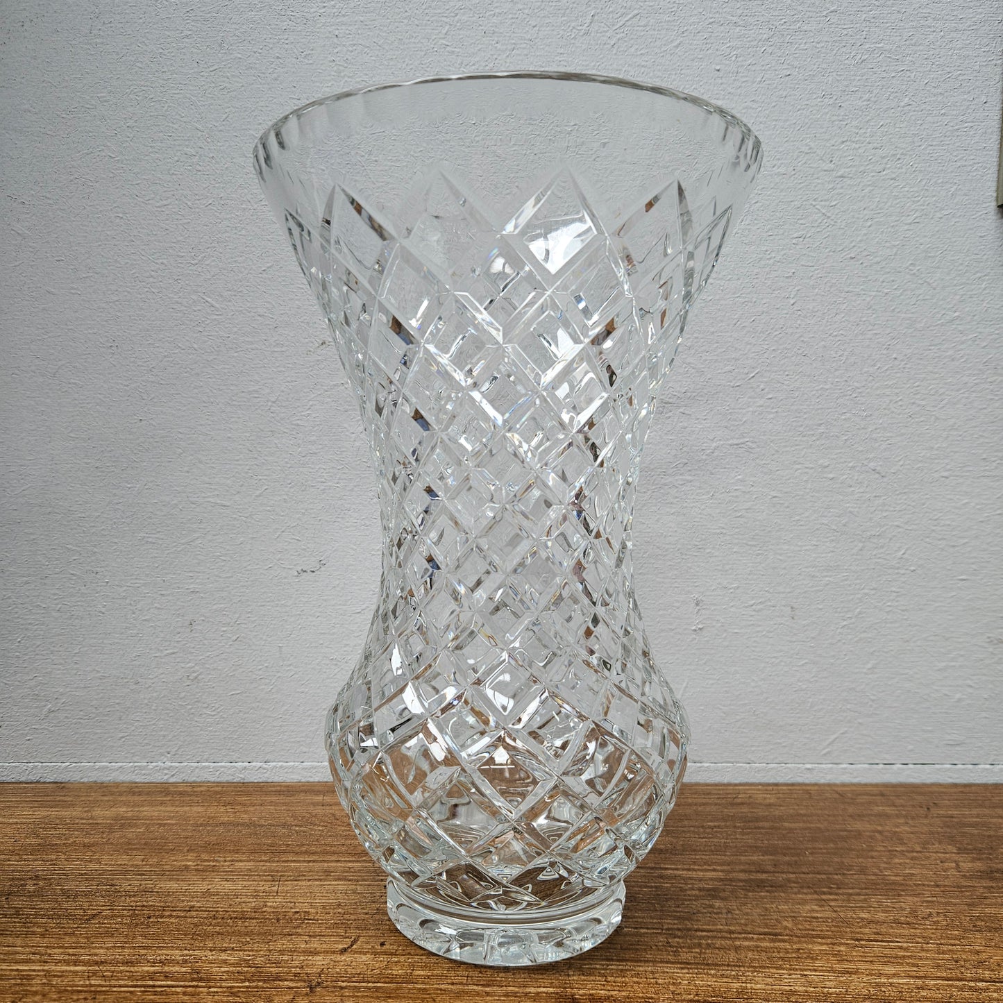 Large Vintage Crystal Vase