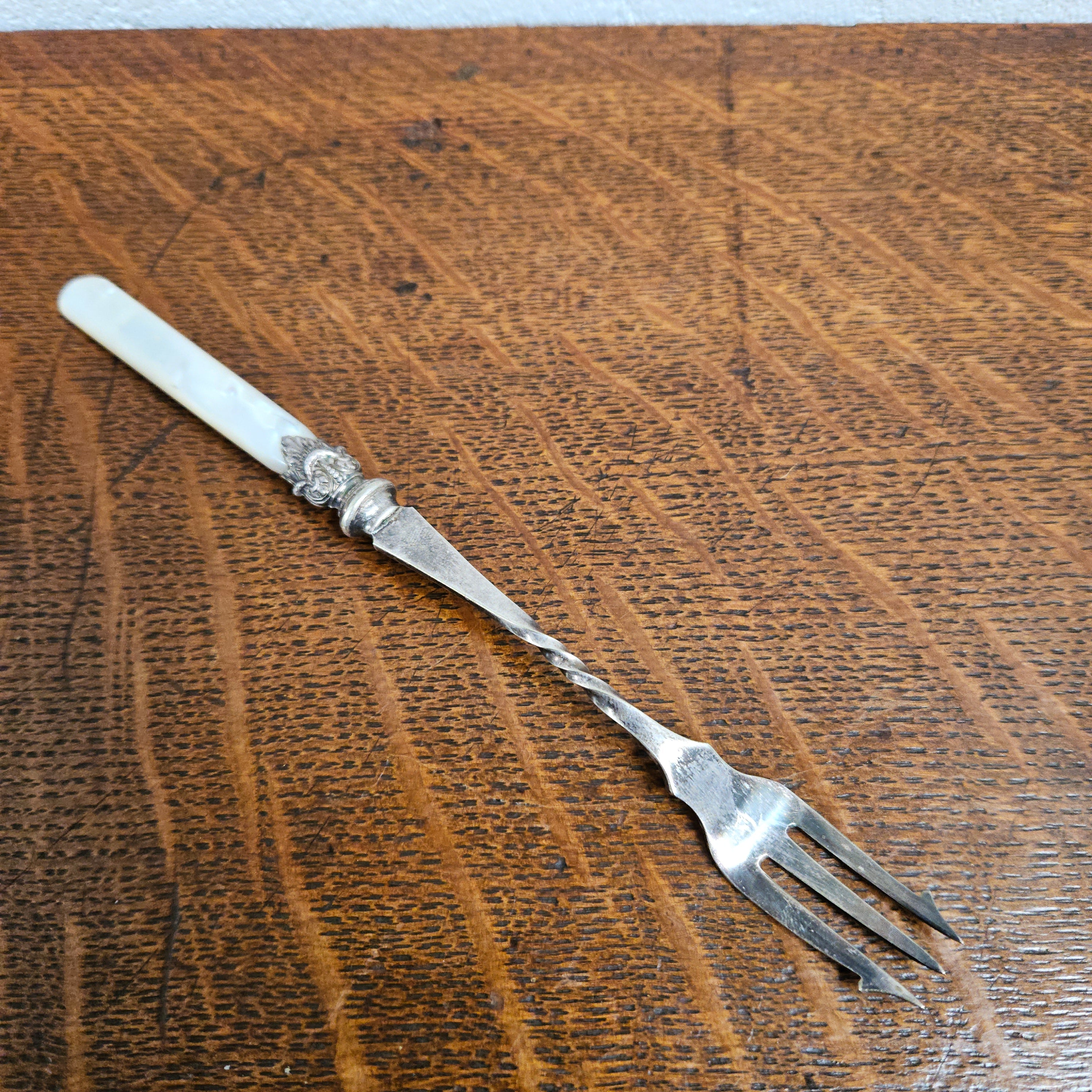 Antique Mother of Pearl & EPNS Pickle Fork | Antique & Vintage | Moonee Ponds Antiques | Australia Wide Delivery