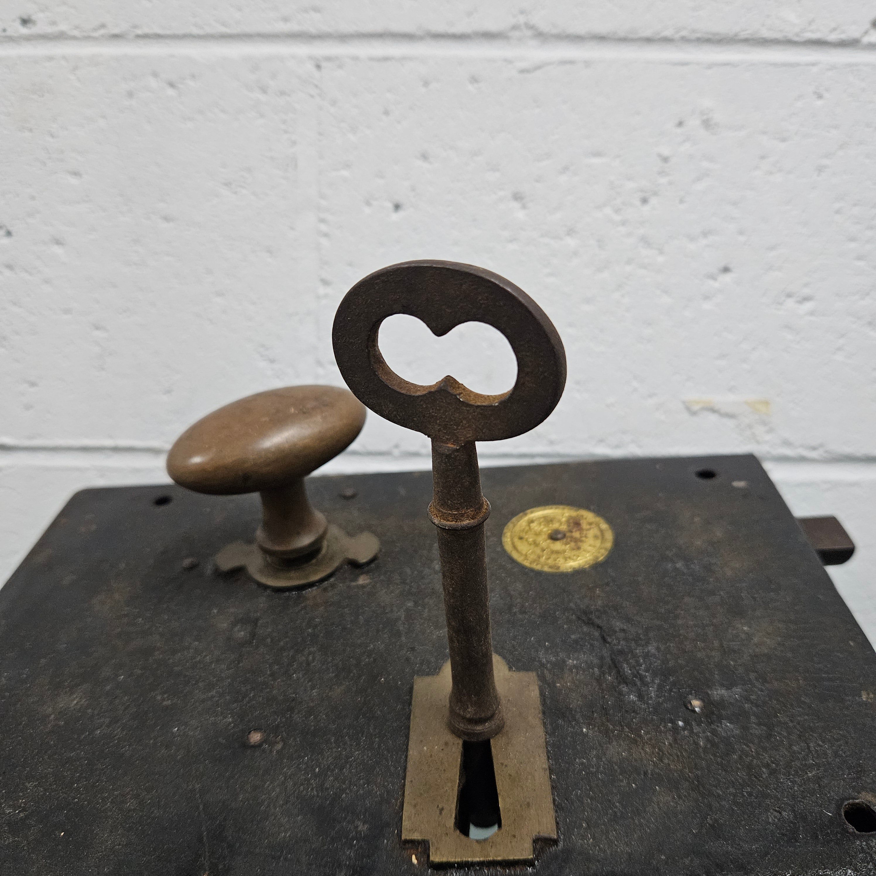 Antique Door Lock With Key | Antique & Vintage | Moonee Ponds Antiques | Australia Wide Delivery