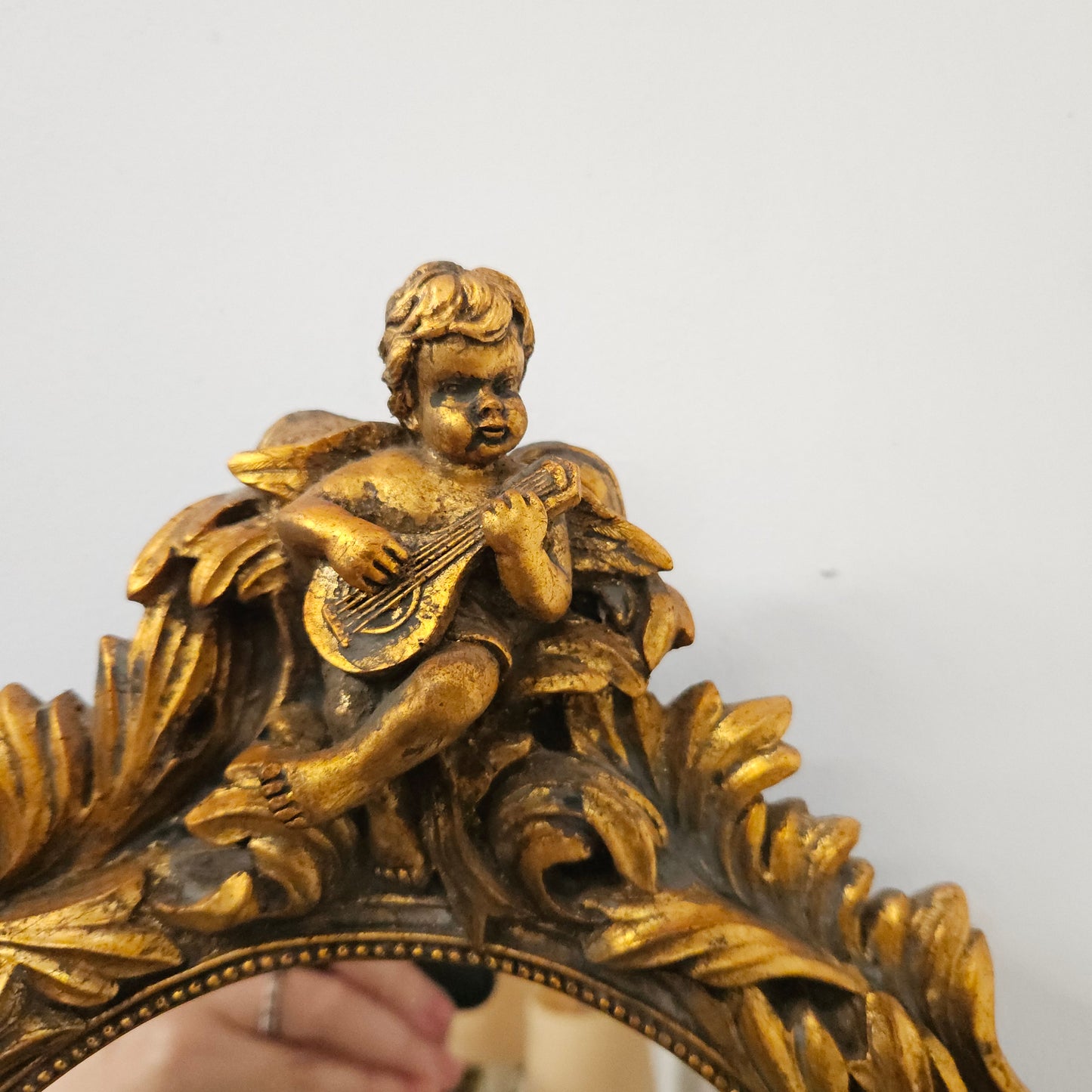 Decorative Gold Gilt Cherub Mirror