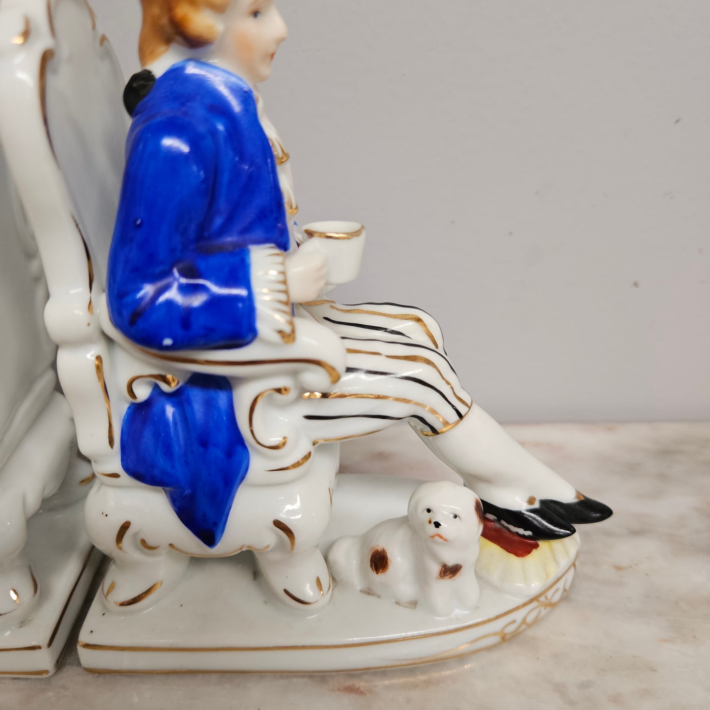 Pair of Vintage Porcelain Bookends