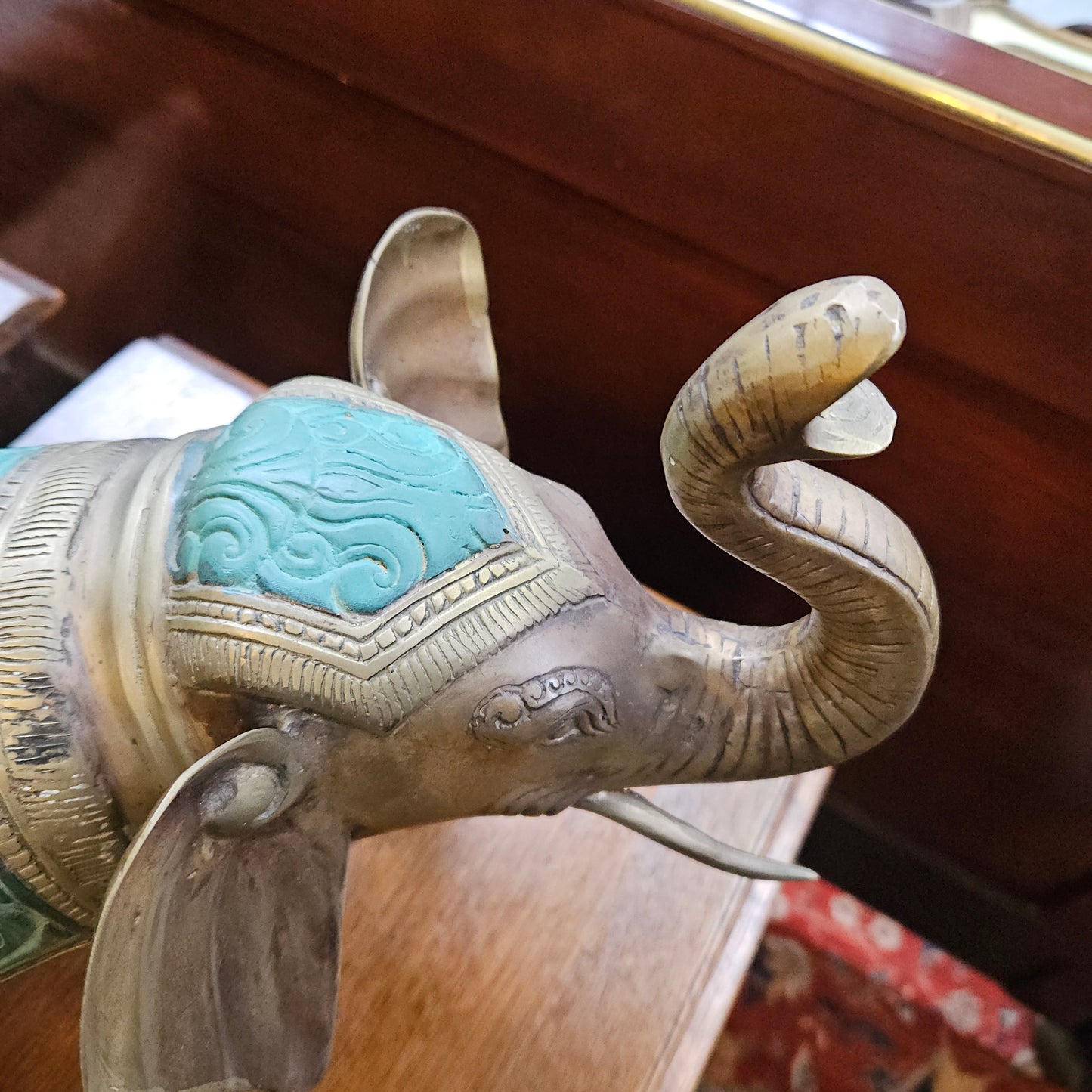 Vintage Brass Elephant Figure