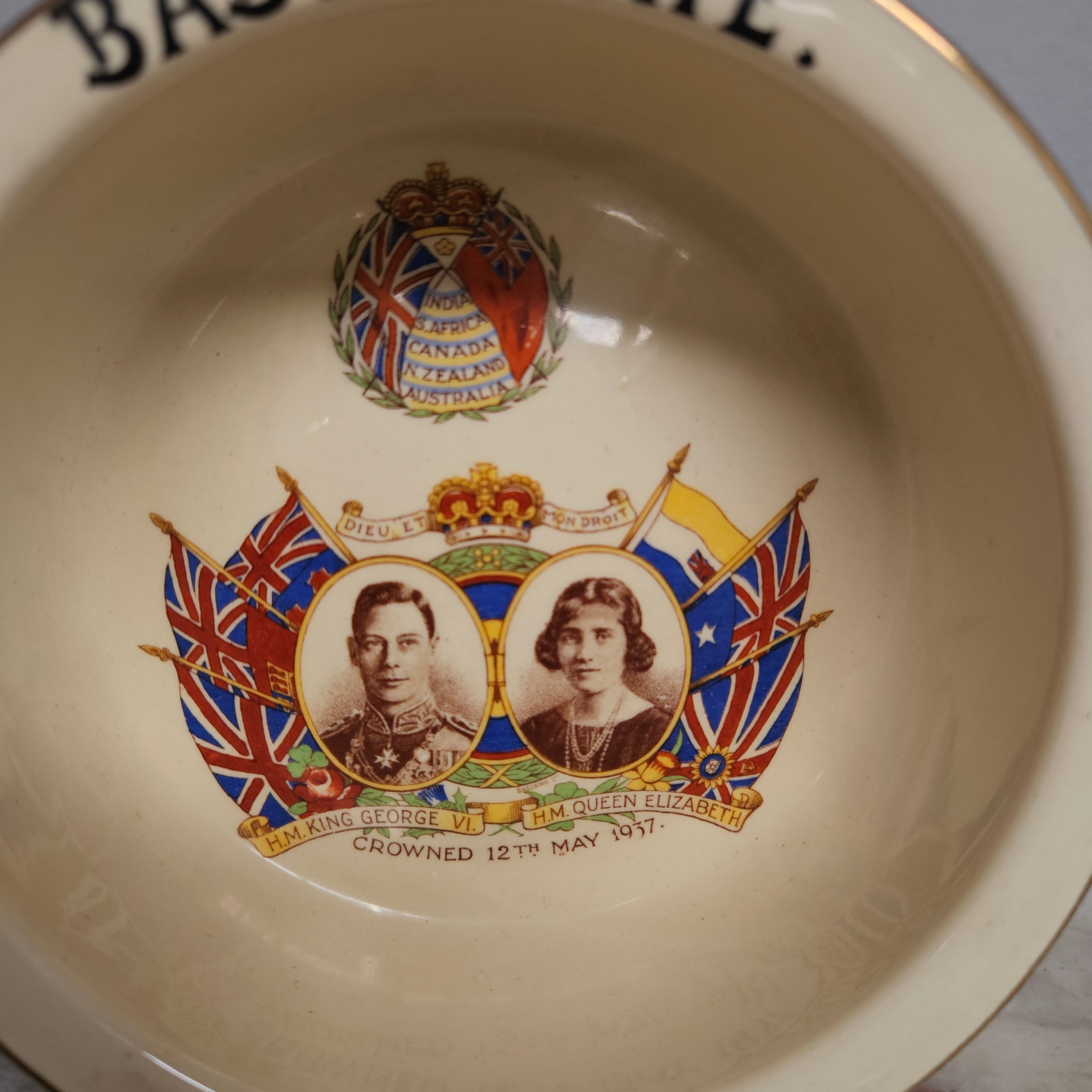 Vintage Empire Works China Commemorative Baby's Bowl | Antique & Vintage | Moonee Ponds Antiques | Australia Wide Delivery