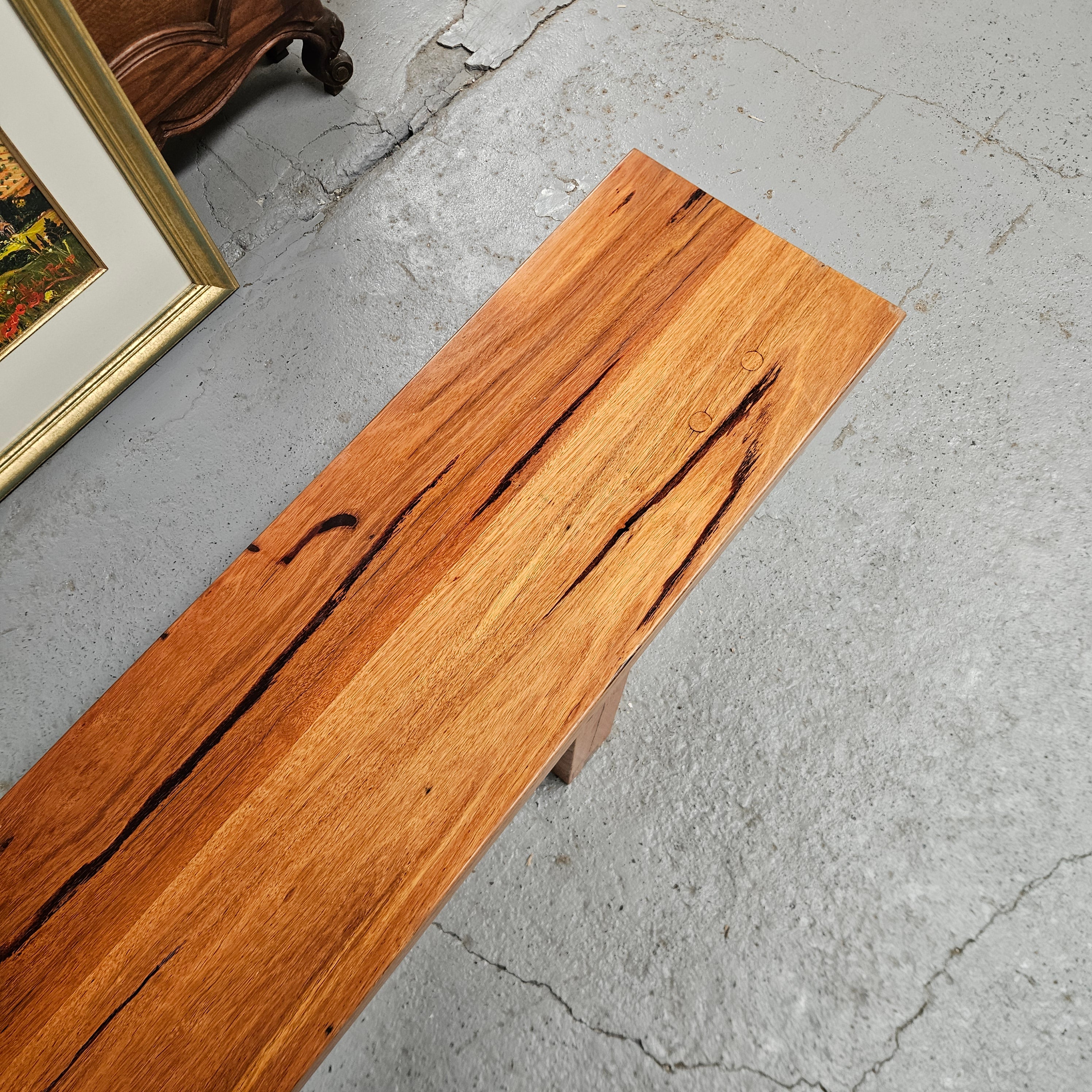 Stunning Reclaimed Blue Gum Bench Seat | Antique & Vintage | Moonee Ponds Antiques | Australia Wide Delivery