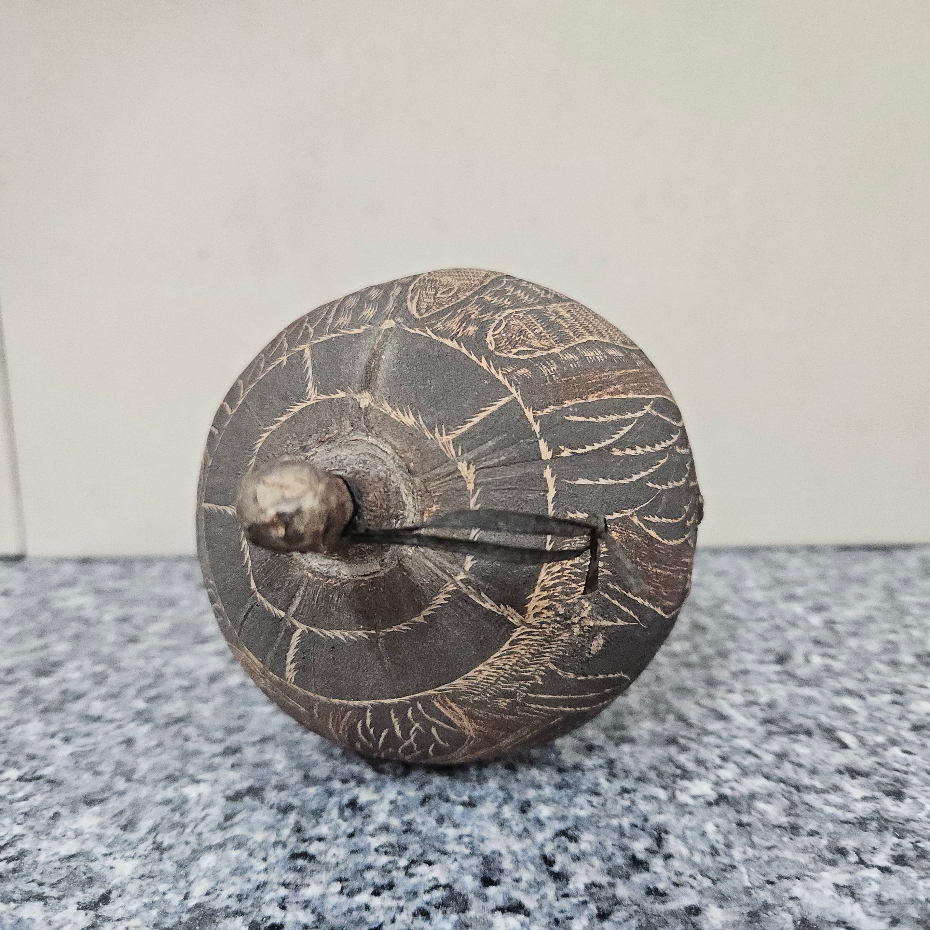 Engraved Boab-Tree Nut 1950's | Antique & Vintage | Moonee Ponds Antiques | Australia Wide Delivery