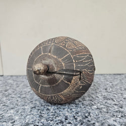 Engraved Boab-Tree Nut 1950's | Antique & Vintage | Moonee Ponds Antiques | Australia Wide Delivery