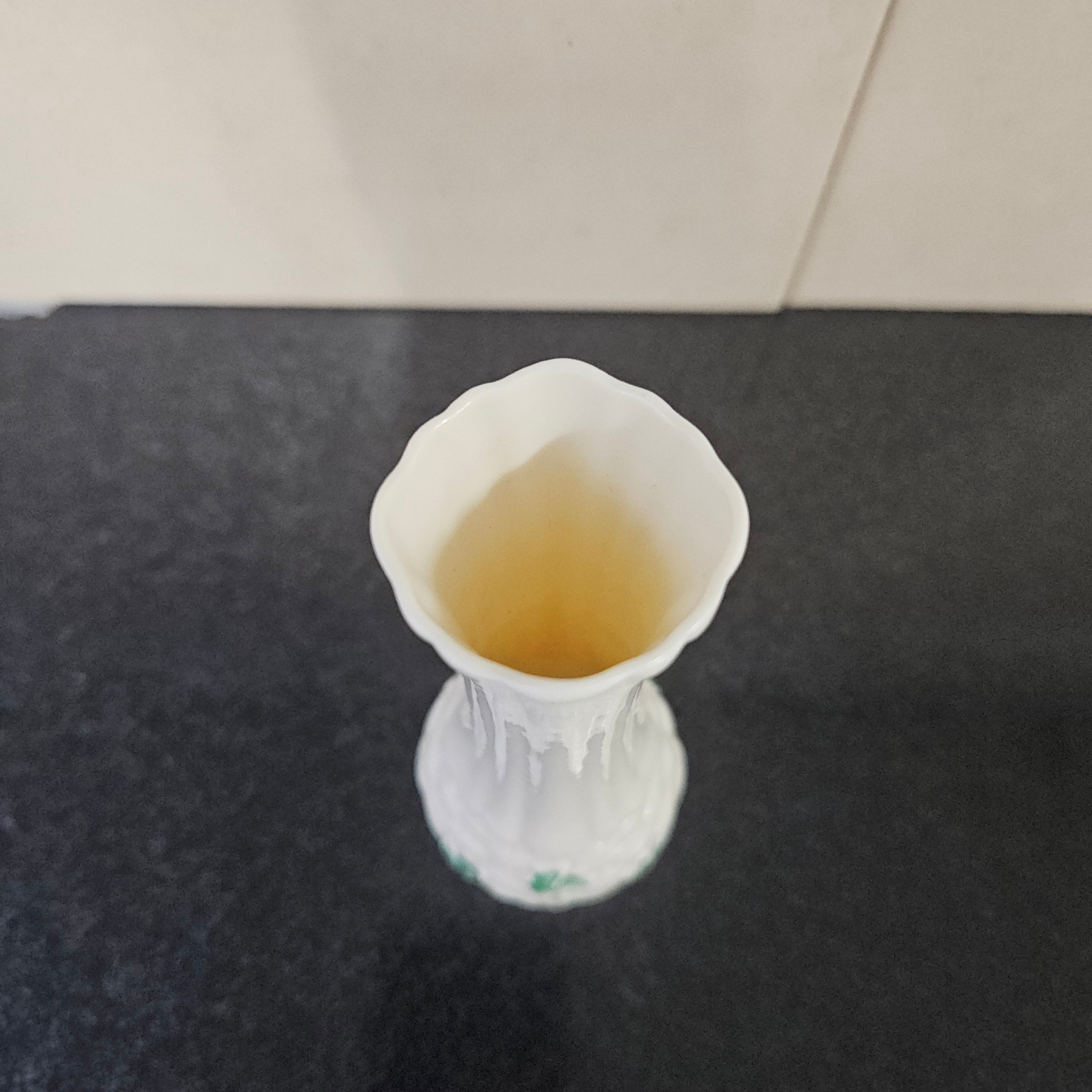 Belleek Elongated Small Vase | Antique & Vintage | Moonee Ponds Antiques | Australia Wide Delivery