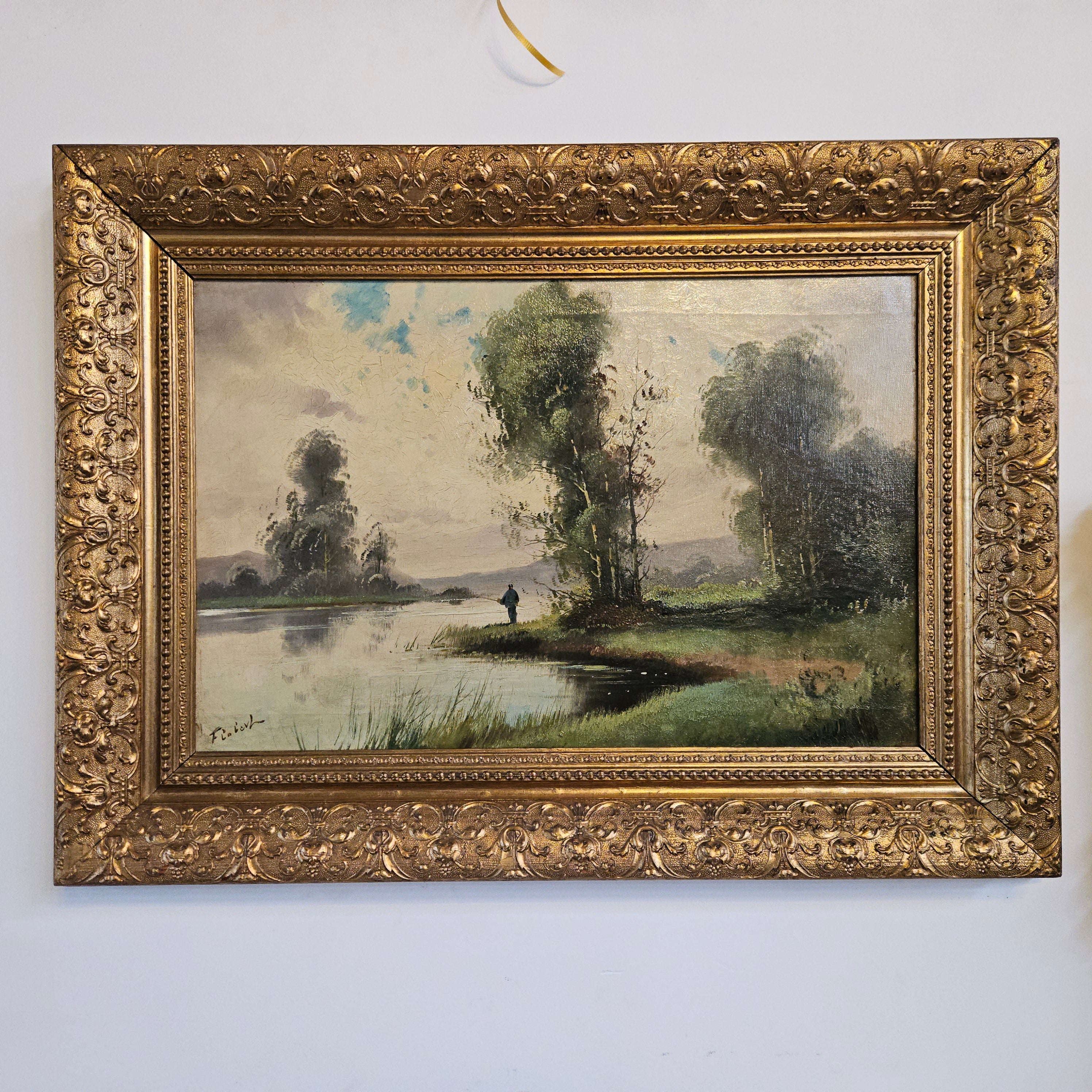 French Oil on Canvas Signed Painting | Antique & Vintage | Moonee Ponds Antiques | Australia Wide Delivery