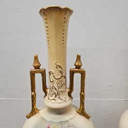 Pair of Edwardian Hand Painted Vases | Antique & Vintage | Moonee Ponds Antiques | Australia Wide Delivery
