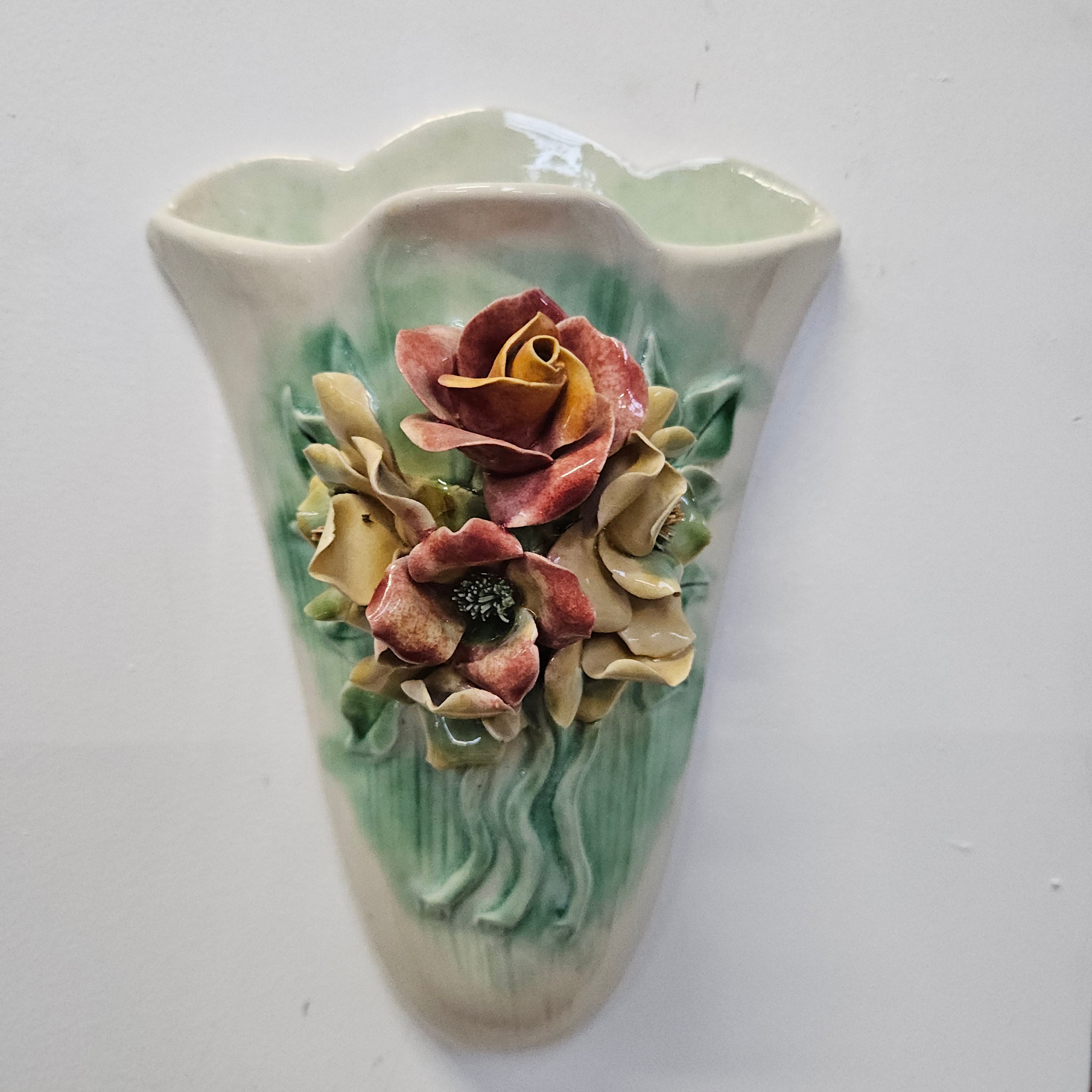 Attractive Vintage Australian Wall Pocket Vase | Antique & Vintage | Moonee Ponds Antiques | Australia Wide