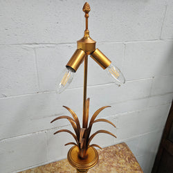 Vintage Designer Gilt Brass Table Lamp By Maison Charles for Boulanger | Antique & Vintage | Moonee Ponds Antiques | Australia Wide Delivery