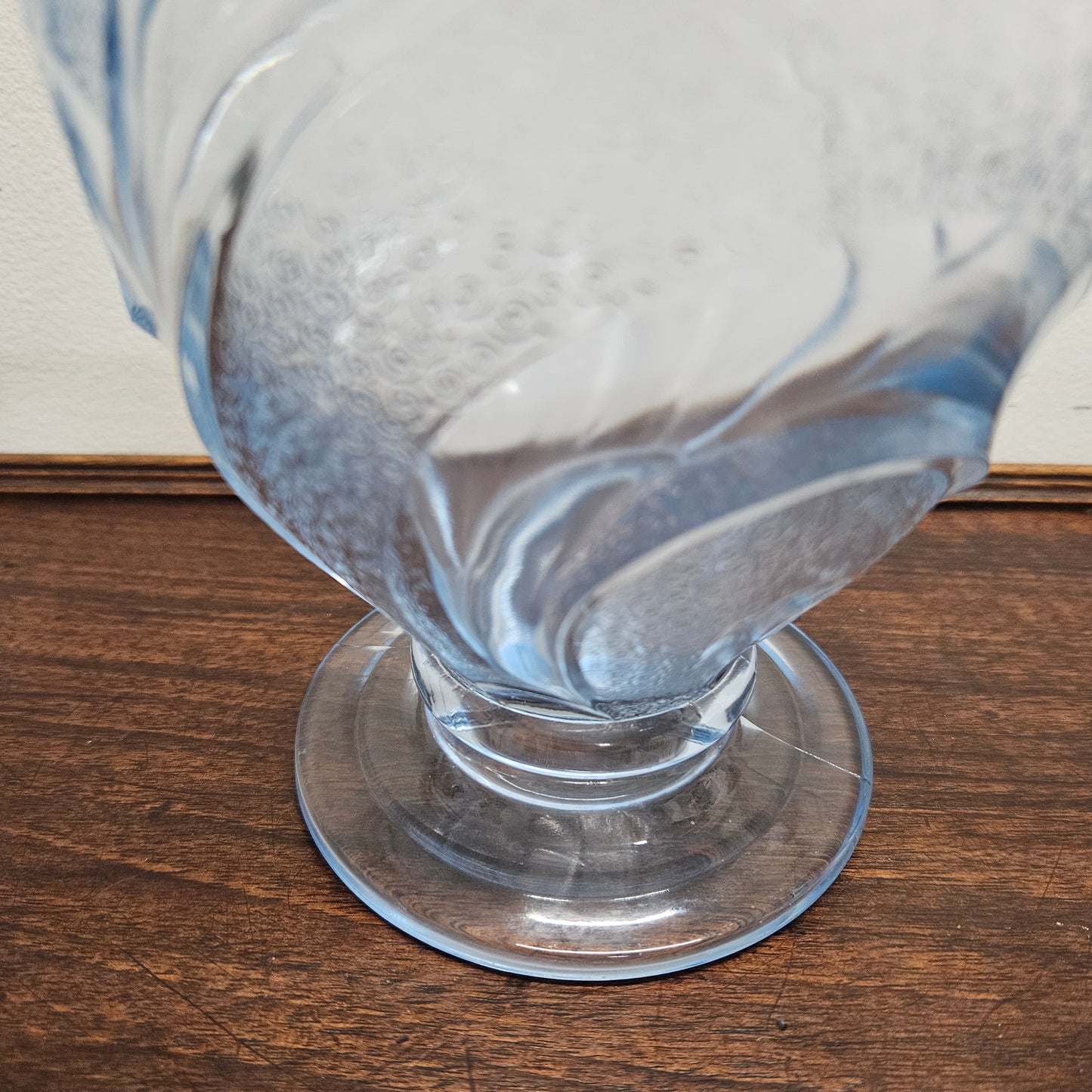 Art Deco Blue Glass Vase