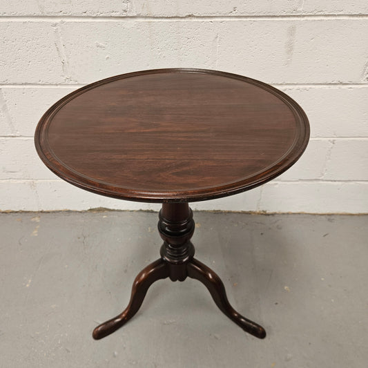 Lovely Walnut Tripod Wine Table