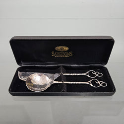 Sargisons Sterling Silver Butter Knife & Jam Spoon Set | Antique & Vintage | Moonee Ponds Antiques | Australia Wide Delivery