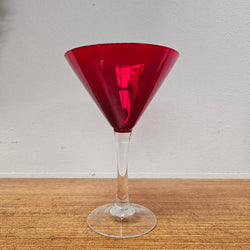 Vintage Ruby Red Martini Glass | Antique & Vintage | Moonee Ponds Antiques | Australia Wide Delivery