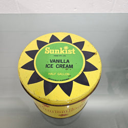 Vintage 'Sunkist Vanilla Ice Cream' Tin | Antique & Vintage | Moonee Ponds Antiques | Australia Wide Delivery