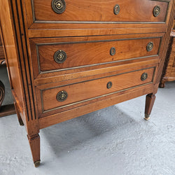 French Fruitwood Chest of Seven Drawers | Antique & Vintage | Moonee Ponds Antiques | Australia Wide Delivery