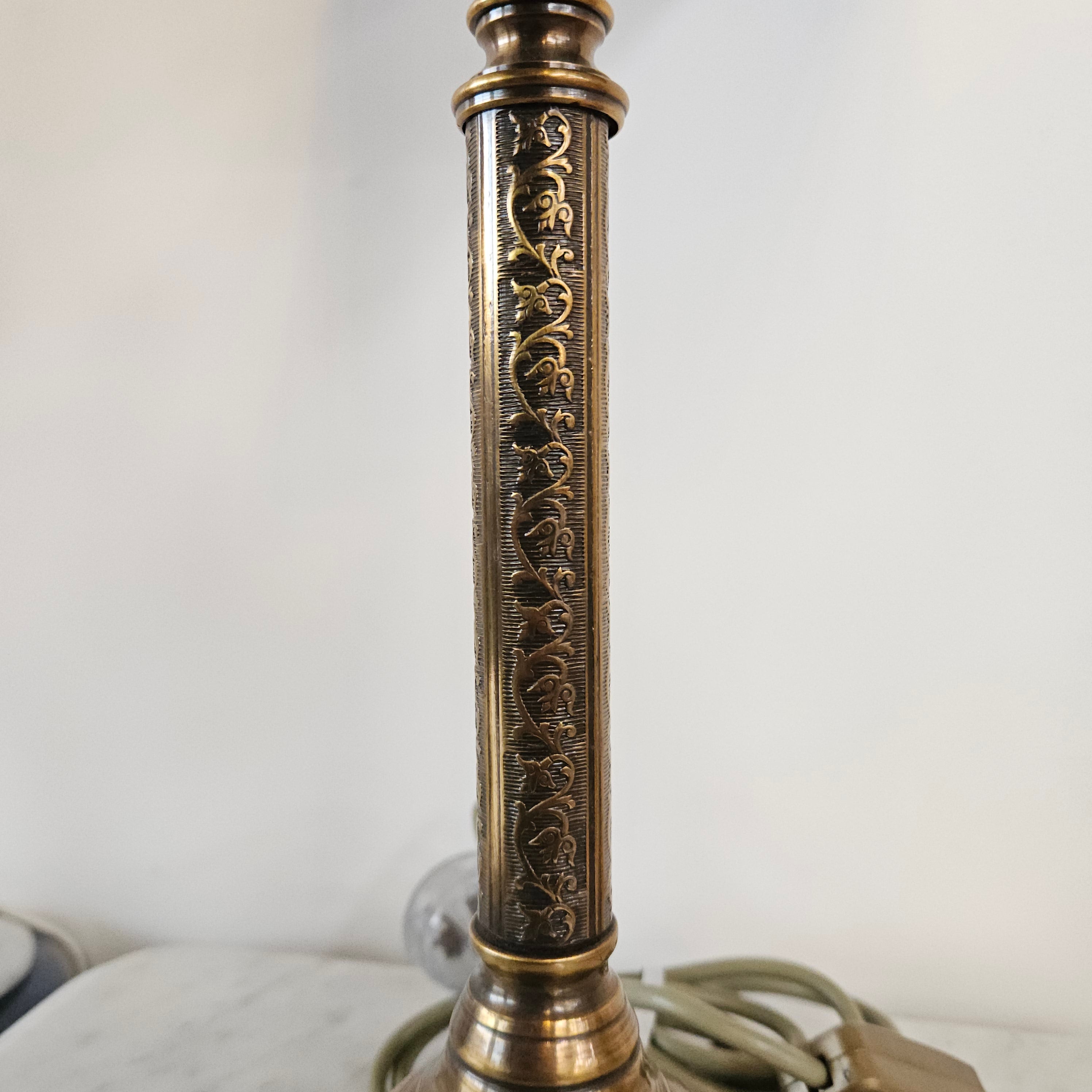 Vintage Brass Lamp & Shade | Antique & Vintage | Moonee Ponds Antiques | Australia Wide Delivery