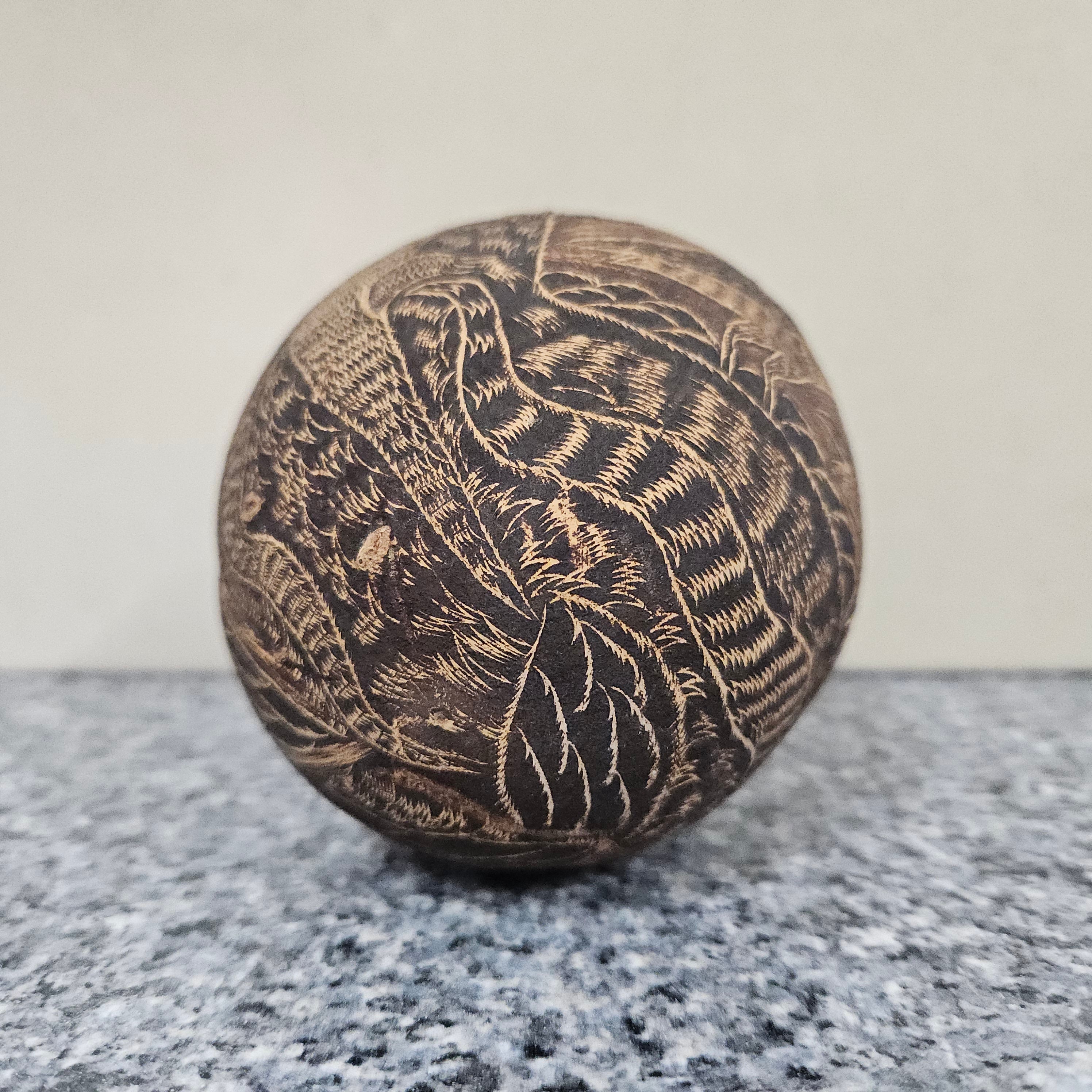 Engraved Boab-Tree Nut 1950's | Antique & Vintage | Moonee Ponds Antiques | Australia Wide Delivery