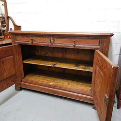 Stunning Early 19 Century French Pitch Pine Buffet
