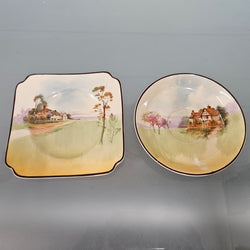 Royal Doulton Red Roof Cottage Trio | Antique & Vintage | Moonee Ponds Antiques | Australia Wide Delivery