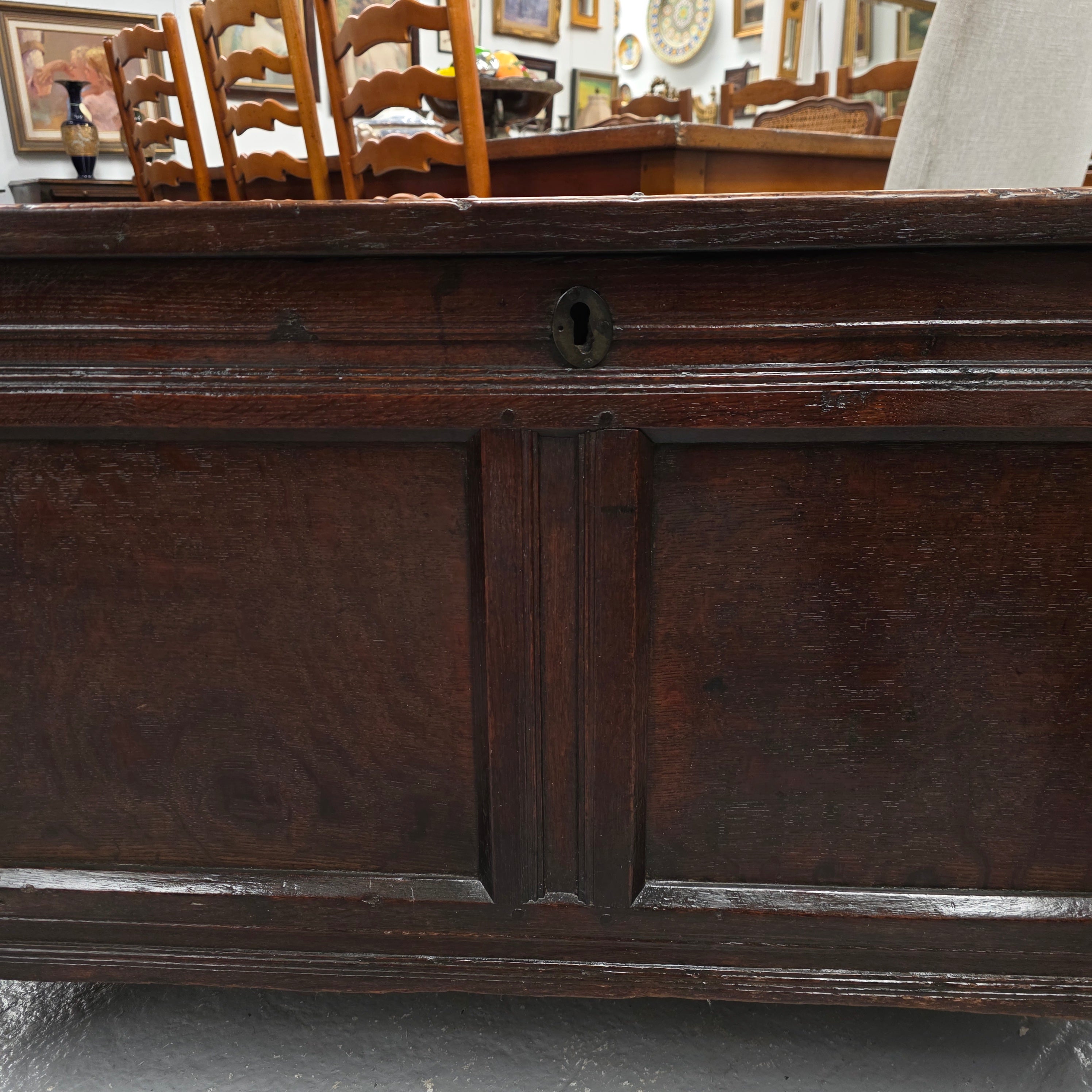 French Oak Blanket Chest Early 19th Century | Antique & Vintage | Moonee Ponds Antiques | Australia Wide