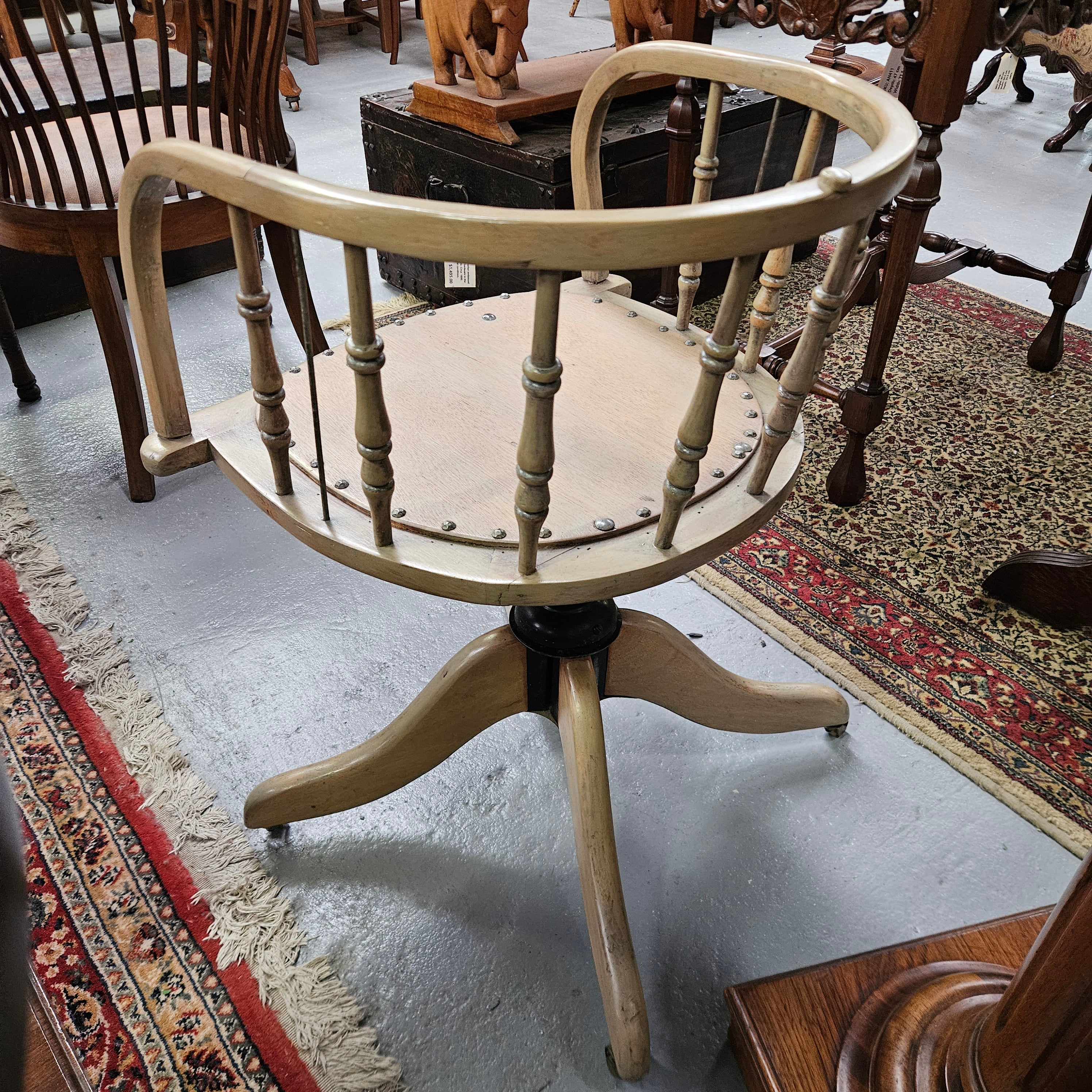 Vintage Captain's Desk Chair | Antique & Vintage | Moonee Ponds Antiques | Australia Wide
