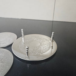 Silver Plated Coaster Set | Antique & Vintage | Moonee Ponds Antiques | Australia Wide Delivery