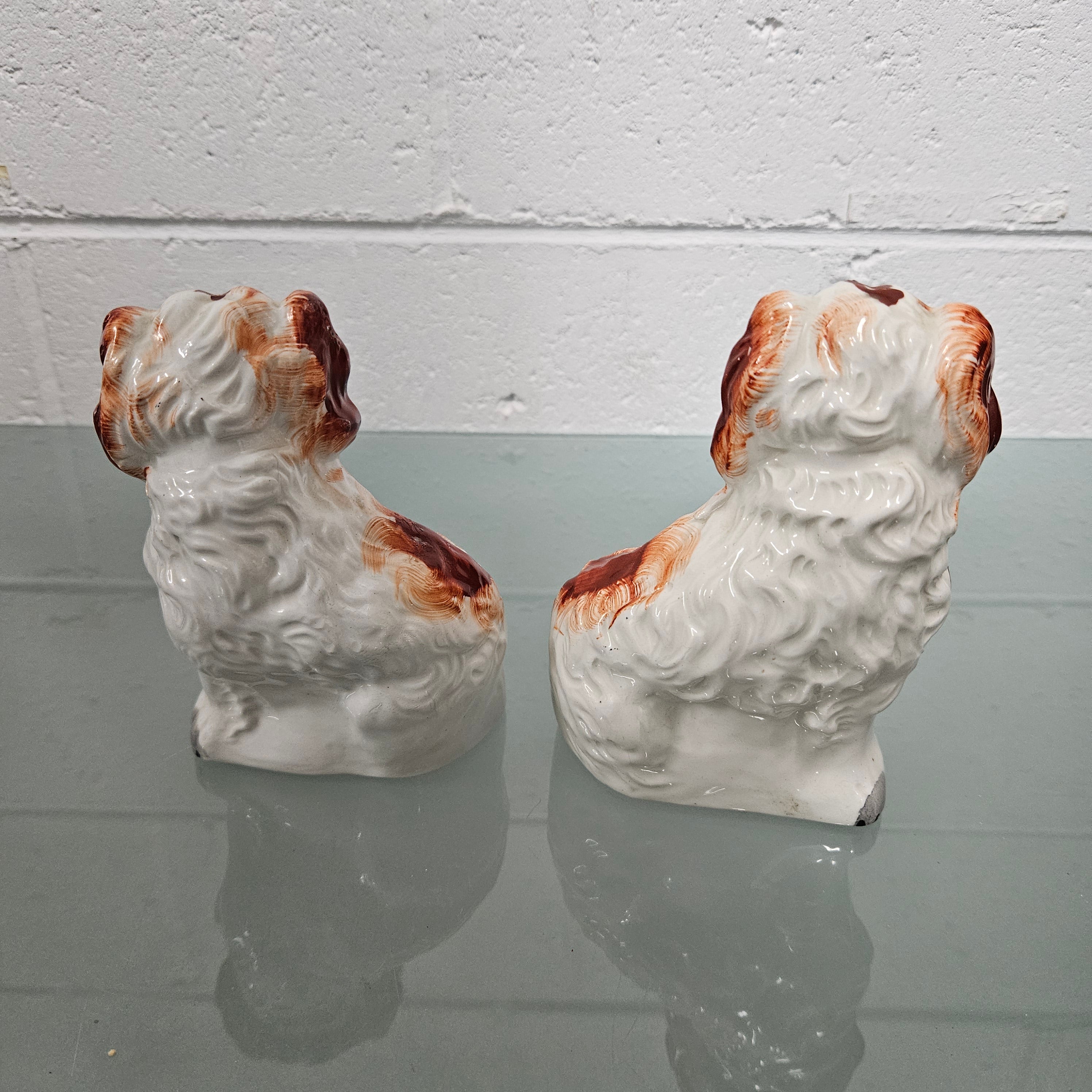 Pair of Antique Staffordshire Spaniels Statues | Antique & Vintage | Moonee Ponds Antiques | Australia Wide Delivery