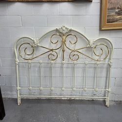 Antique Queen Size Cast Iron Bed Head | Antique & Vintage | Moonee Ponds Antiques | Australia Wide Delivery