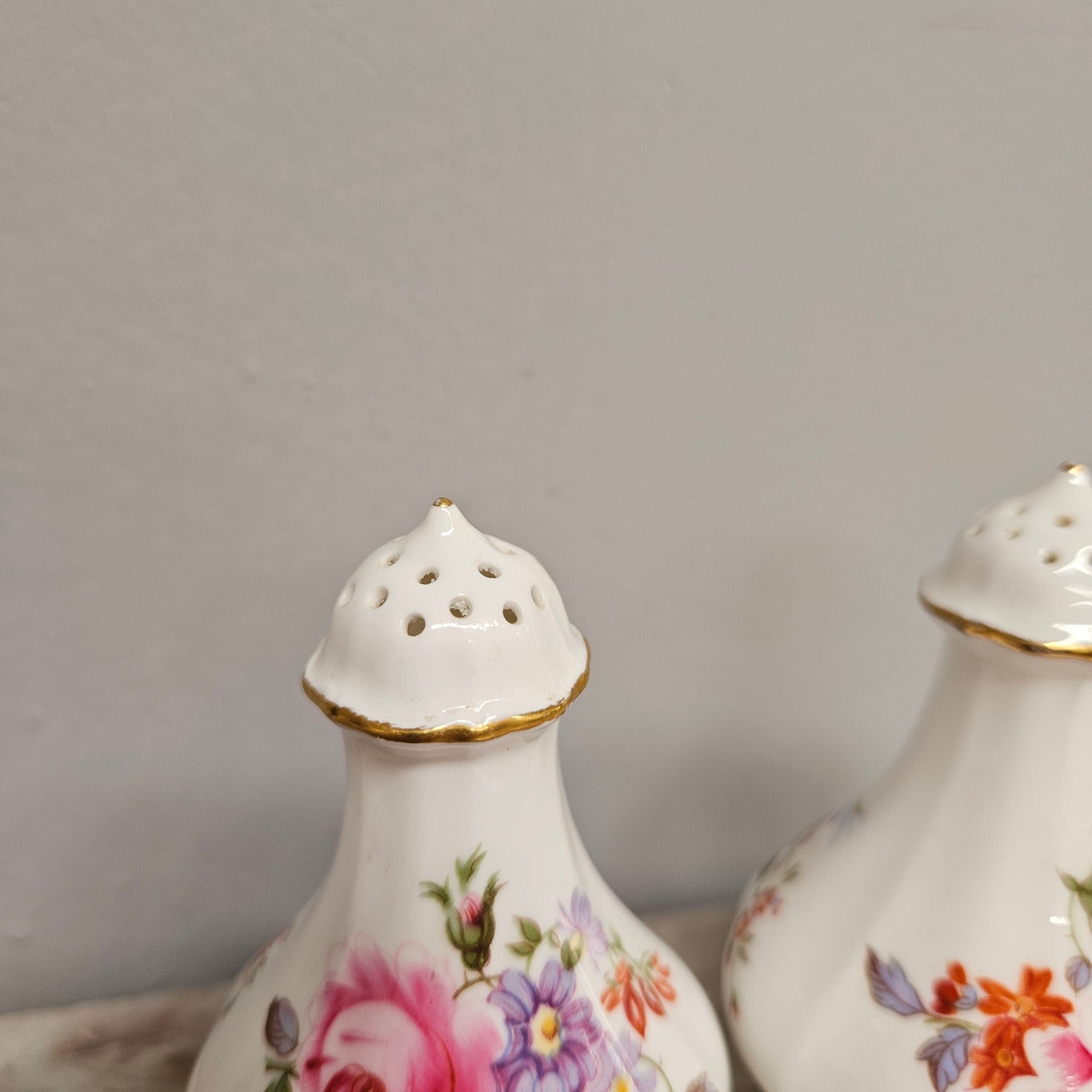 Vintage Royal Crown Derby Salt & Pepper Shakers