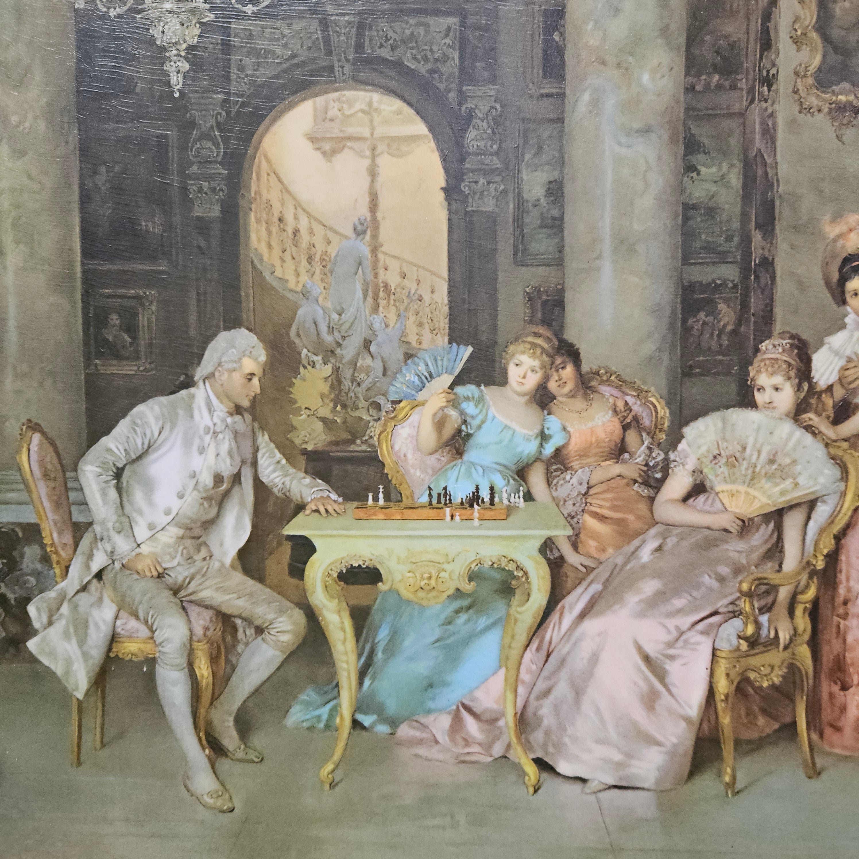 Court Scene Framed Lithograph Print | Antique & Vintage | Moonee Ponds Antiques | Australia Wide Delivery