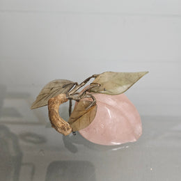 Vintage Carved Jade & Quartz Stone Fruit