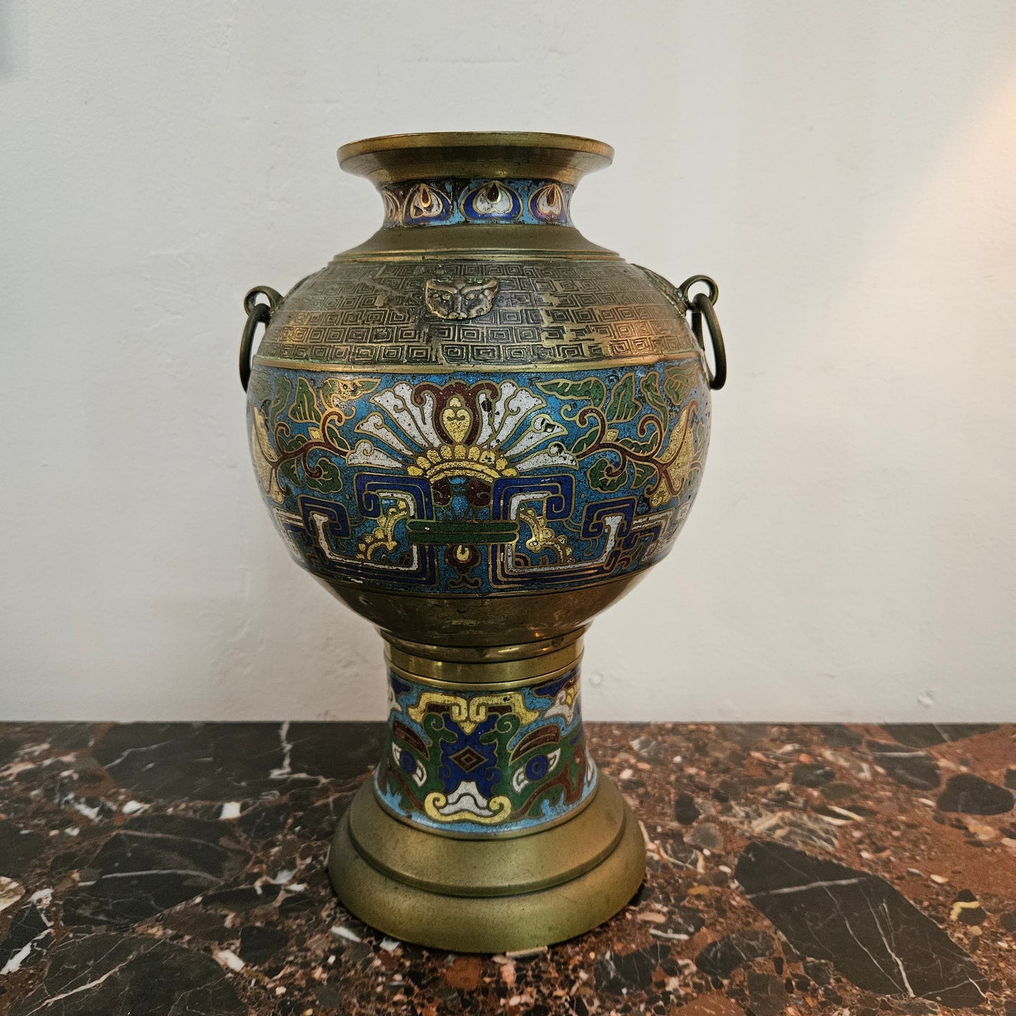 Unusual 19th Century Cloisonné Vase