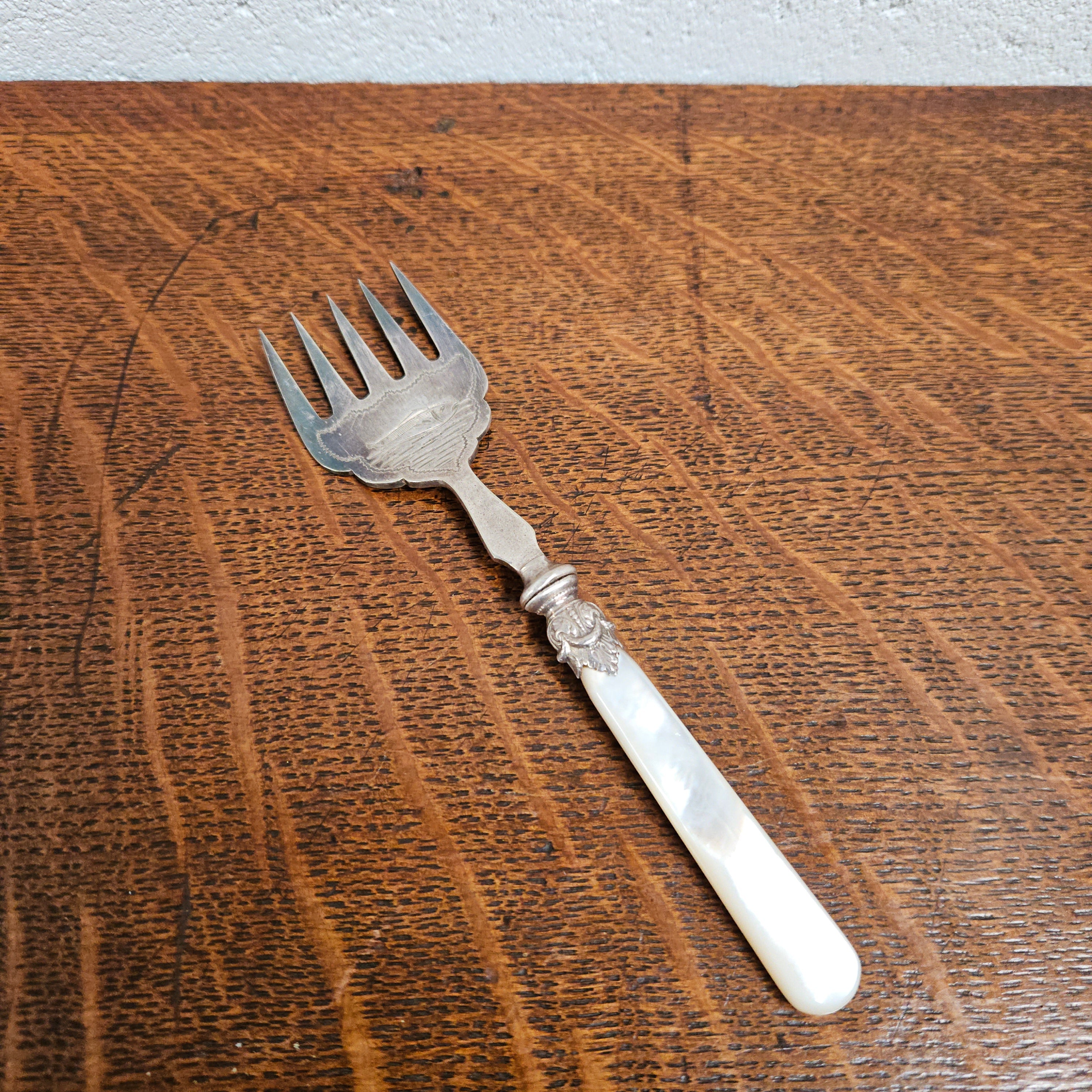 Antique Mother of Pearl & EPNS Silver Fish Fork | Antique & Vintage | Moonee Ponds Antiques | Australia Wide Delivery