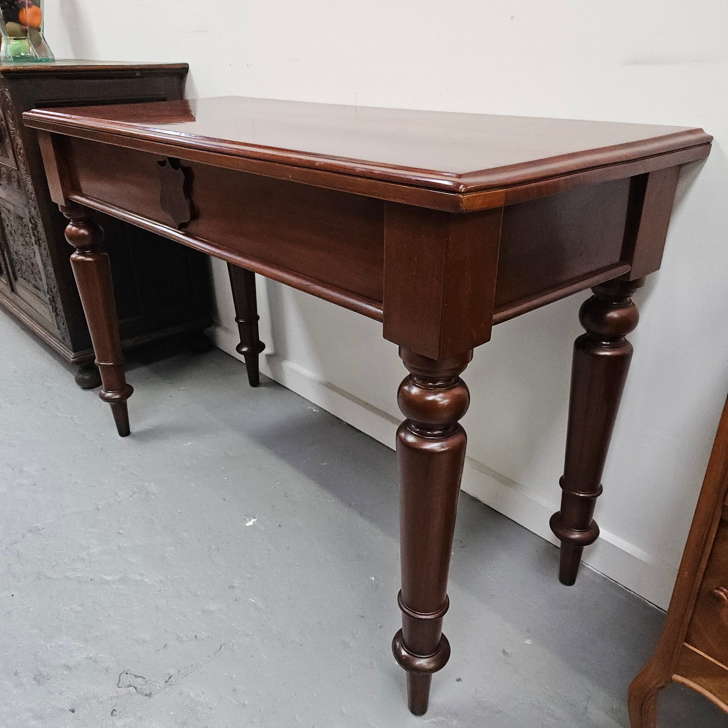 Victorian Console Table With Drawer