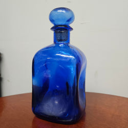 Vintage Mid Century Cobalt Blue Bottle/Decanter