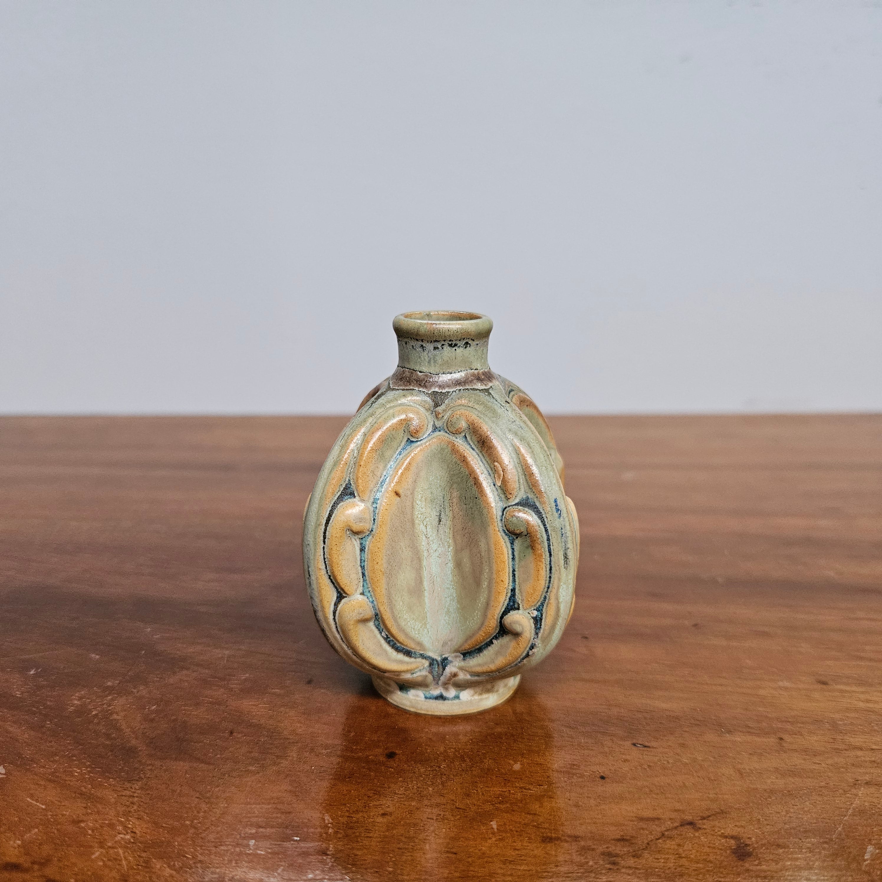 Rare Art Nouveau Denbac Pottery Vase